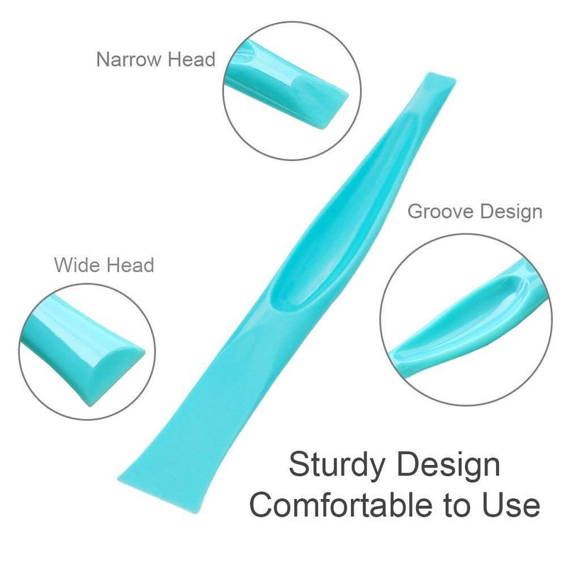 WoLover 3 PCS Multipurpose Cleaning Scraper Tool - Non-Scratch Hard Plastic Sticker Scraper Tool for Kitchen Cleaning, Label Remover, Gum Cleaner - Image 3